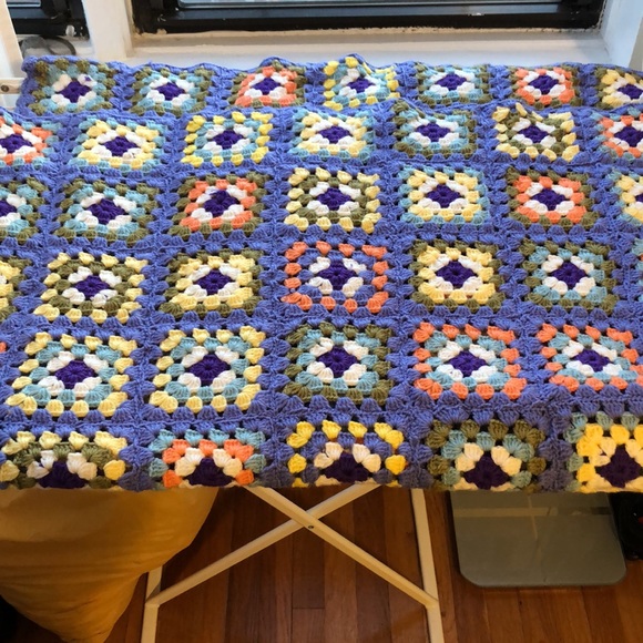 Patchwork Crochet Throw / Blanket Handmade - Picture 6 of 6